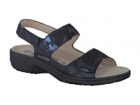 Chaussure mobils sandales modele getha cuir bleu